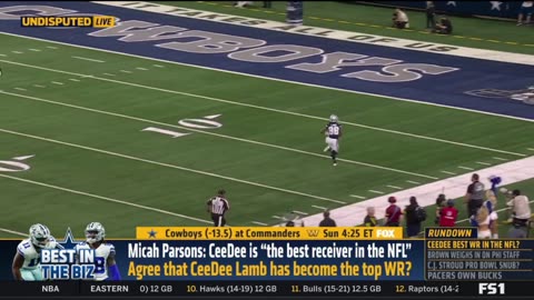 UNDISPUTED Skip Bayless reacts Micah calls CeeDee is the best receiver in the NFL