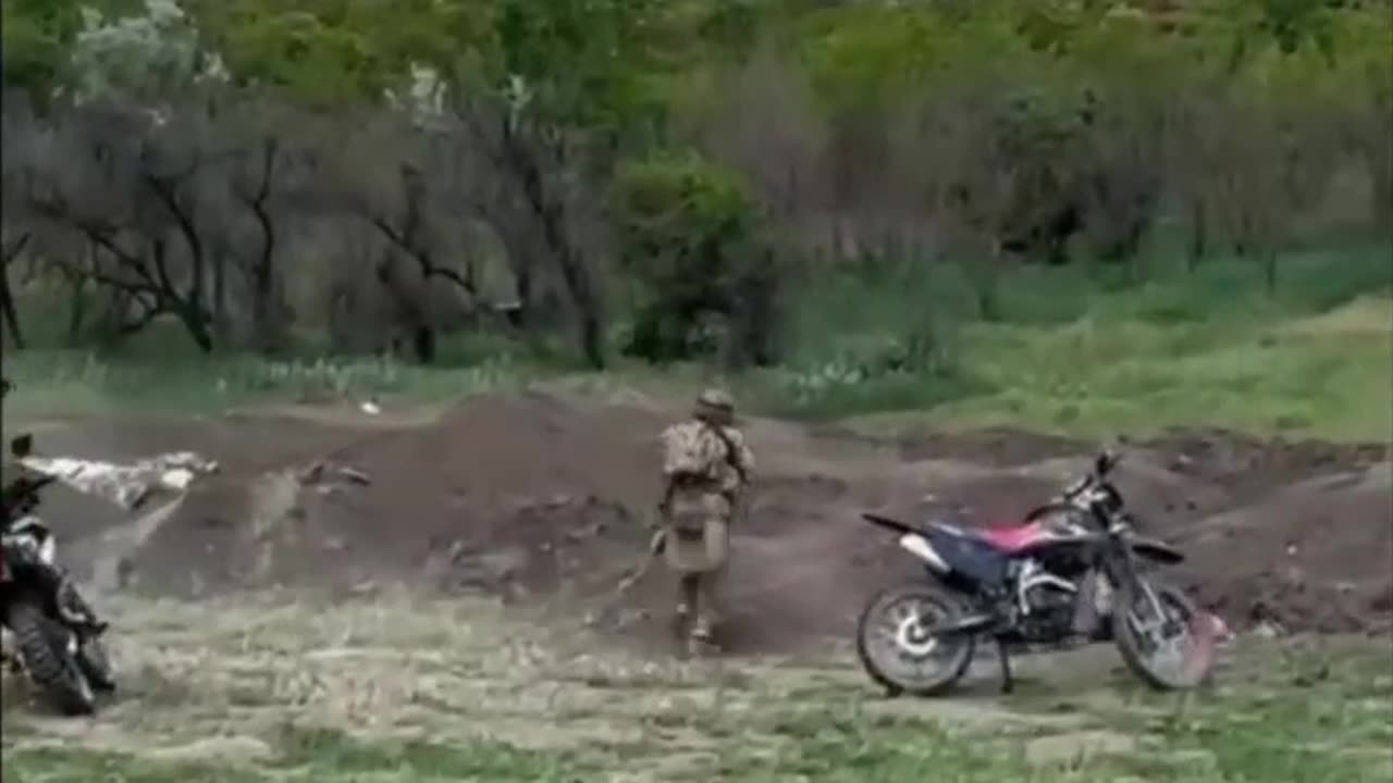 Russians Have Been Practicing Storming Trenches on Dirt Bikes for Weeks