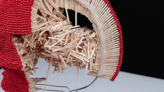 Art from matchsticks