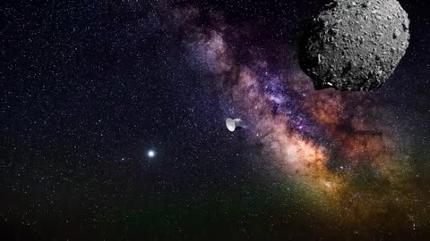 Nasa released a video of a space craft colliding with an asteroid.