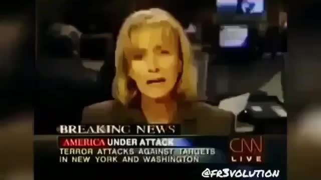 News footage from September 11, 2001