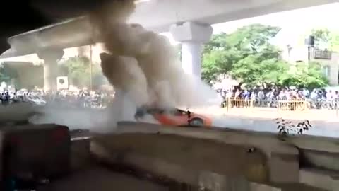 lamborghini on fire!!