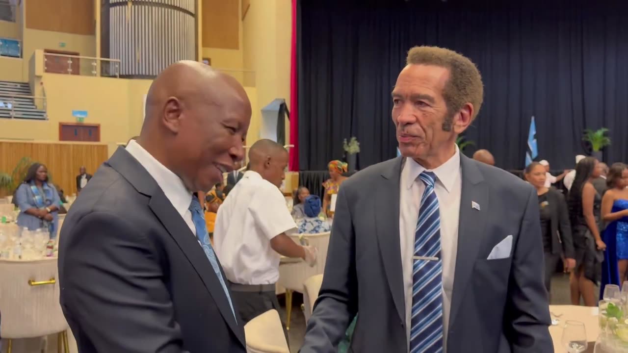 Julius_S_Malema with the former President of Botswana