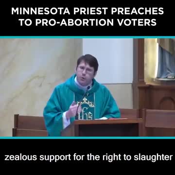 Minnesota priest delivers a message to pro-abortion voters