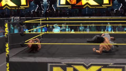 wwe2k22 myrise walkthrough 66 Outlaw ace vs Cameron grimes