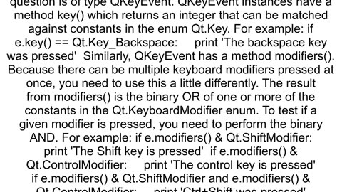 How to handle keyboard shortcuts using keyPressEvent And should it be used for it