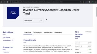 FXC ETF Introduction (Canadian Dollar)
