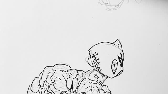 muscle man inking