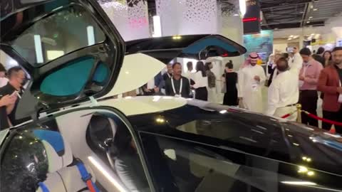 An electric flying car developed by a Chinese company