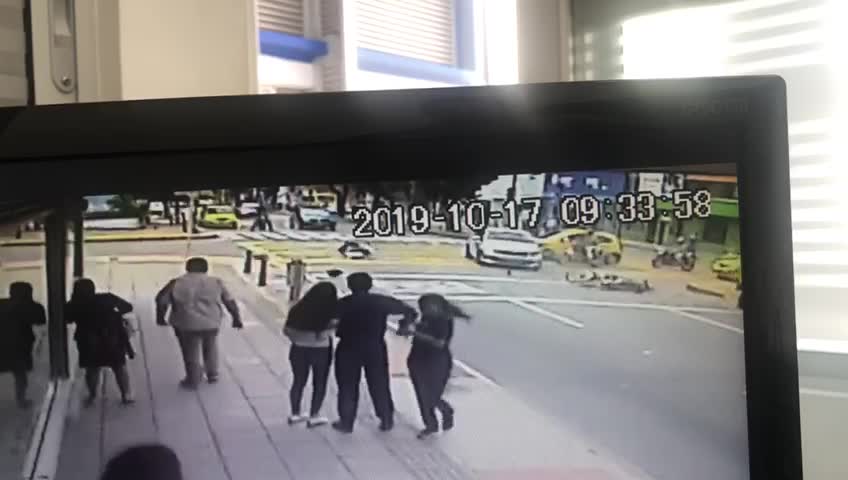 Accidente de tránsito en calle de Bucaramanga