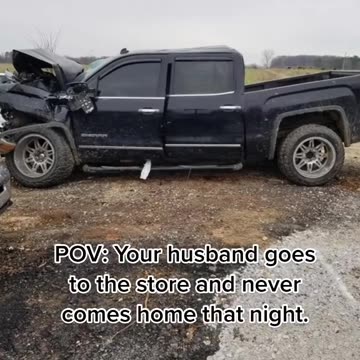 Her husband go in a car accident