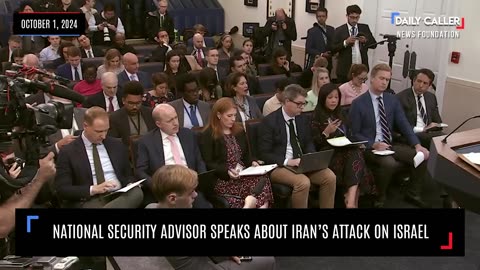 National Security Advisor Speaks About Iran's Attack On Israel