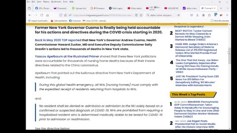 Former New York Governor Cuomo Recommended for Criminal Prosecution