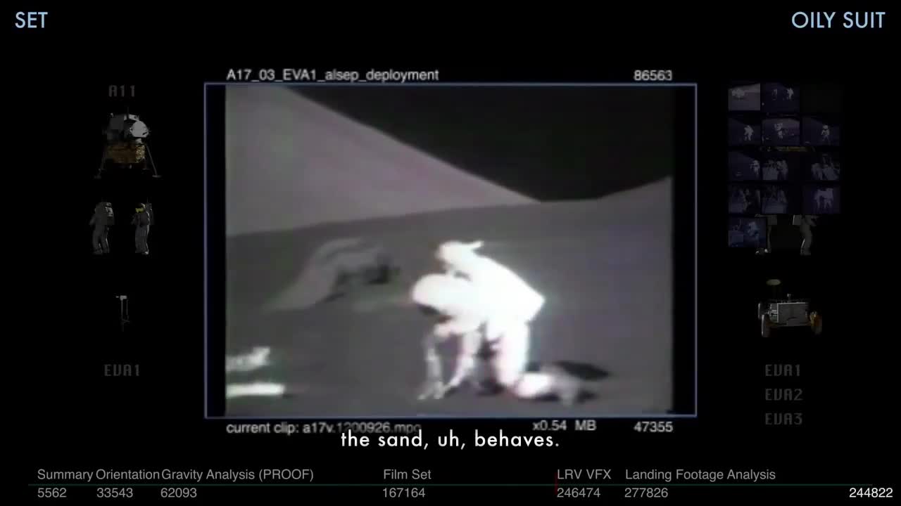 MAKE BELIEVE ENHANCED - Moon Landing Hoax - Oily suit