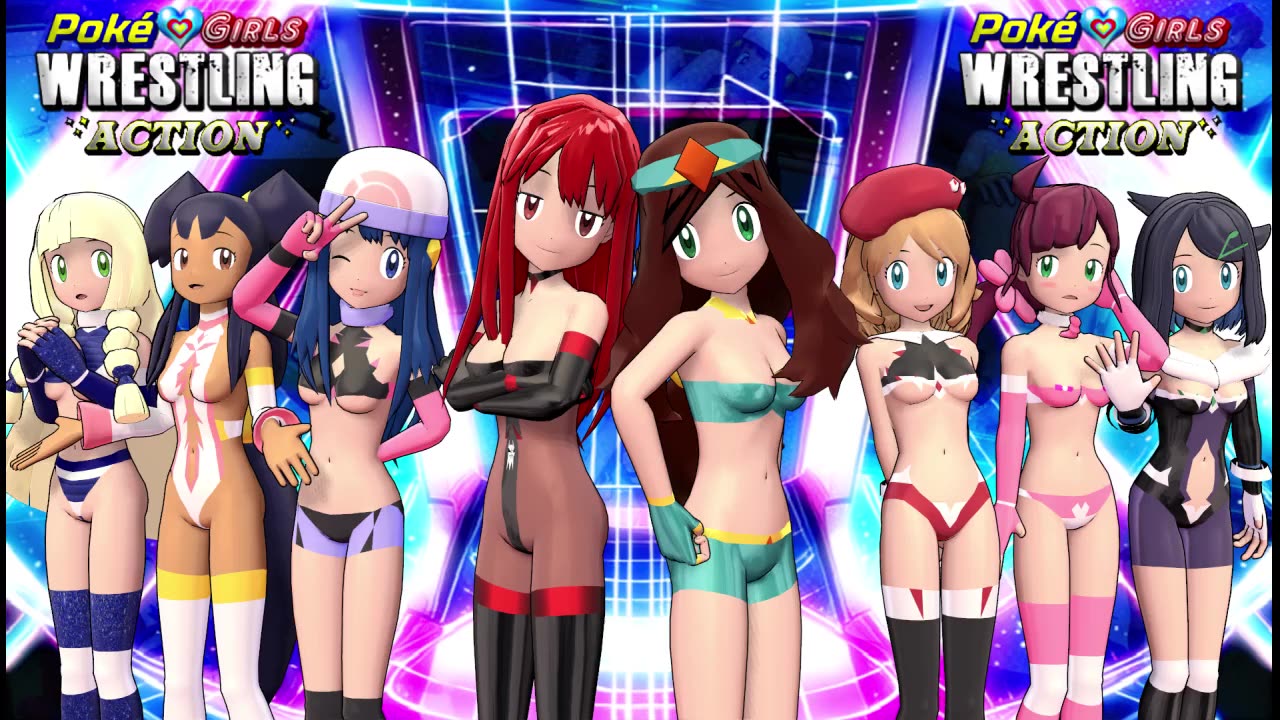 Poke' Girls Wrestling Action - First Trailer!