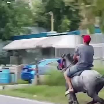 Riding A Horse