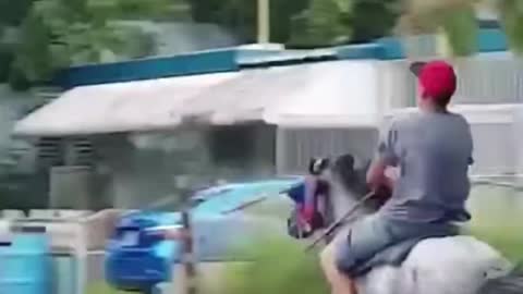 Riding A Horse