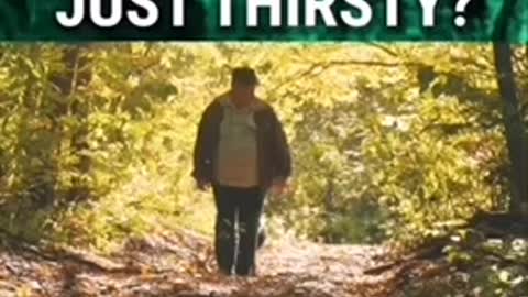 Do not treat thirst with medication...