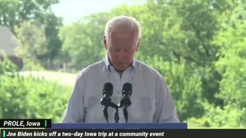 Biden's brain is melting and his followers clap.