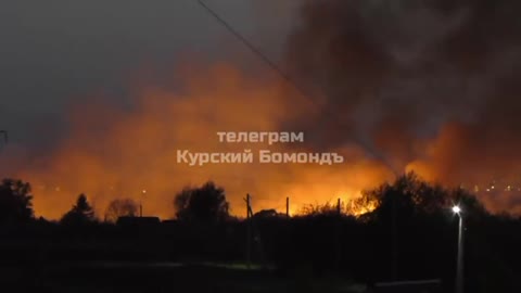 Big Fire in Kursk - unknown cause