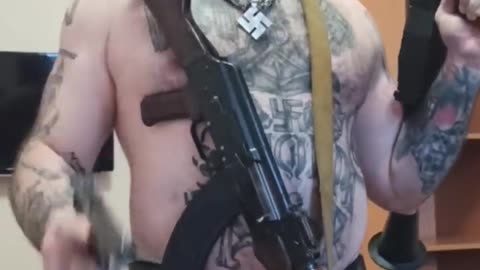Big Tough NATZI turned Pussy - Azovets, who had previously threatened the Russian military of Chechen origin, left Ukraine for Poland