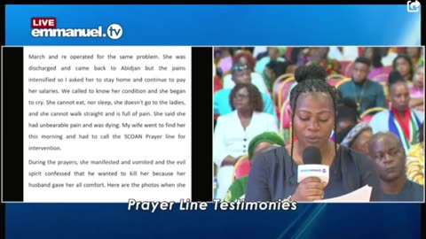 Prayer Line Testimony 30th June 2024