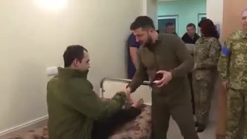 The President of Ukraine awarded the wounded border guards with state decorations