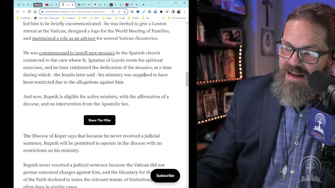 Live News Today | The Rupnik affair goes from scandalous to contemptible
