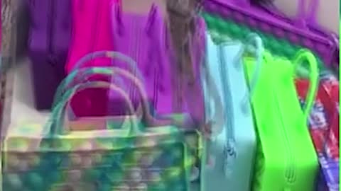 Handbag Pencil Case Push Bubble