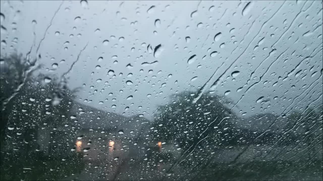 Rain Sounds Against Glass for Sleeping