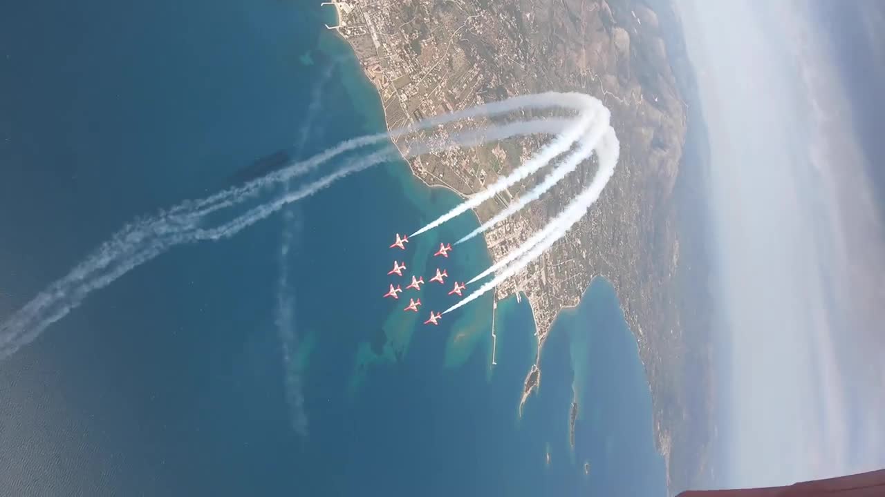Looping with the Red Arrows in Greece