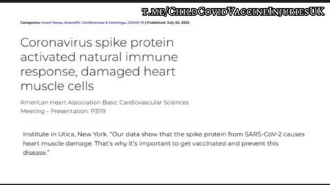 Why are you giving children a shot with spike protein when you know in advance it causes heart