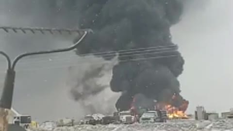 Unbelievable Salt Water Disposal Site Explosion