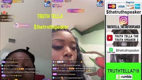 FAMOUS ROYCE ON 10 & PRETTY TEETEE WONDERING WHY SHE EVEN LIVE WHEN THE ARGUMENT BETWEEN HER & HER MOTHER HAS NOTHING TO DO WITH ROYCE THE OFFICIAL TRUTHTELLA718 SPLITSCREEN