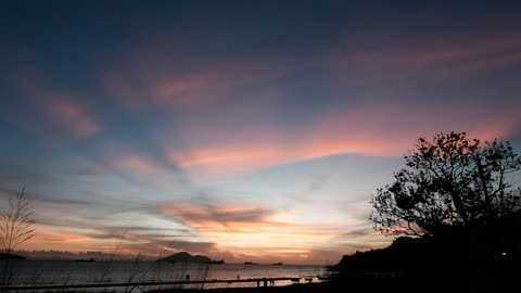 Gorgeous Sunset moment at Lung Kwu Beach, Hong Kong