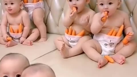 cute baby Eating