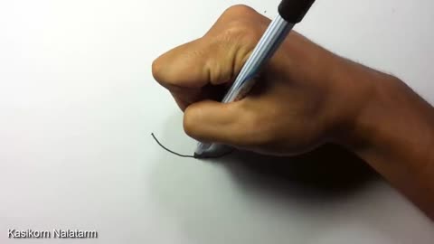 How to turn Numbers 1-5 into the cartoon bird