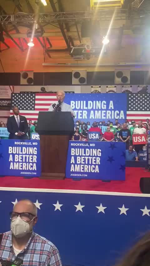 Biden Rally: You stole Election, you're a pedophile too!