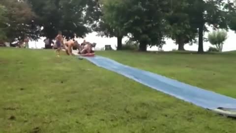 How to slip and slide in front of the in-laws