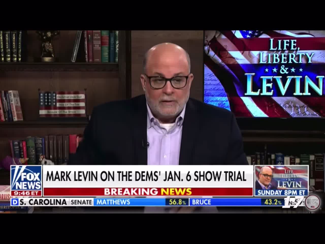 The great one Mark Levin goes on a rant about Jan 6 that you do not want to miss.