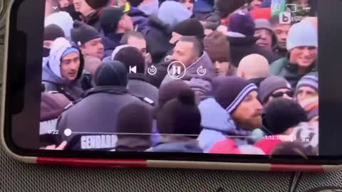 Bulgarians in front of the President's Palace