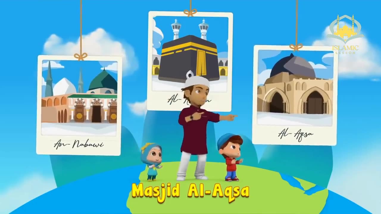 Al-Aqsa Mosque in Palestine | 3 Wonderful Mosques | New Omar & Hana | Islamic Lesson