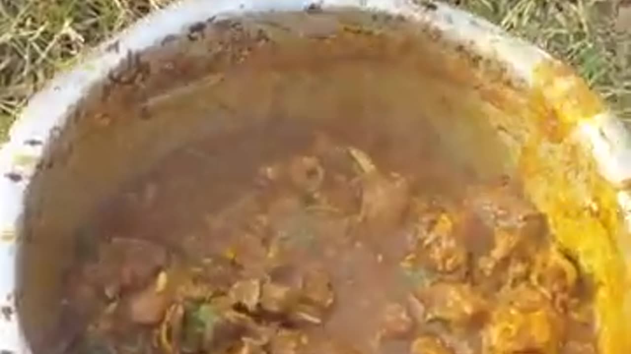 Country chicken curry making - how to cook masala chicken curry - #shorts #
