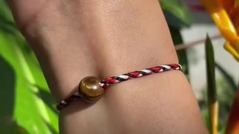 Bali's Authentic Tiger Eye Tridatu Bracelet: A Unique Healing Bracelet