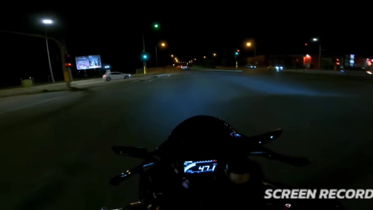 Chilling lovable night motor ride