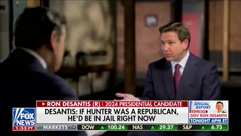Ron DeSantis: "If Hunter were a Republican, he would be in jail by now."