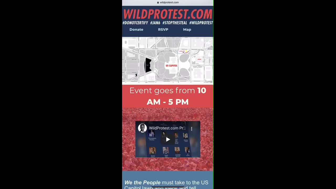 Wild Protest /Stop The Steal Jan 6, 2021 hype video