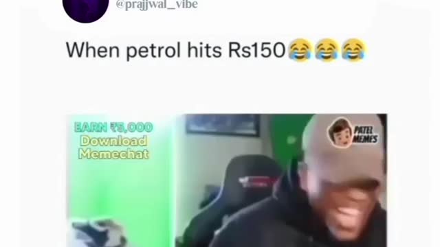 Funny memes / when rate of petrol high in india