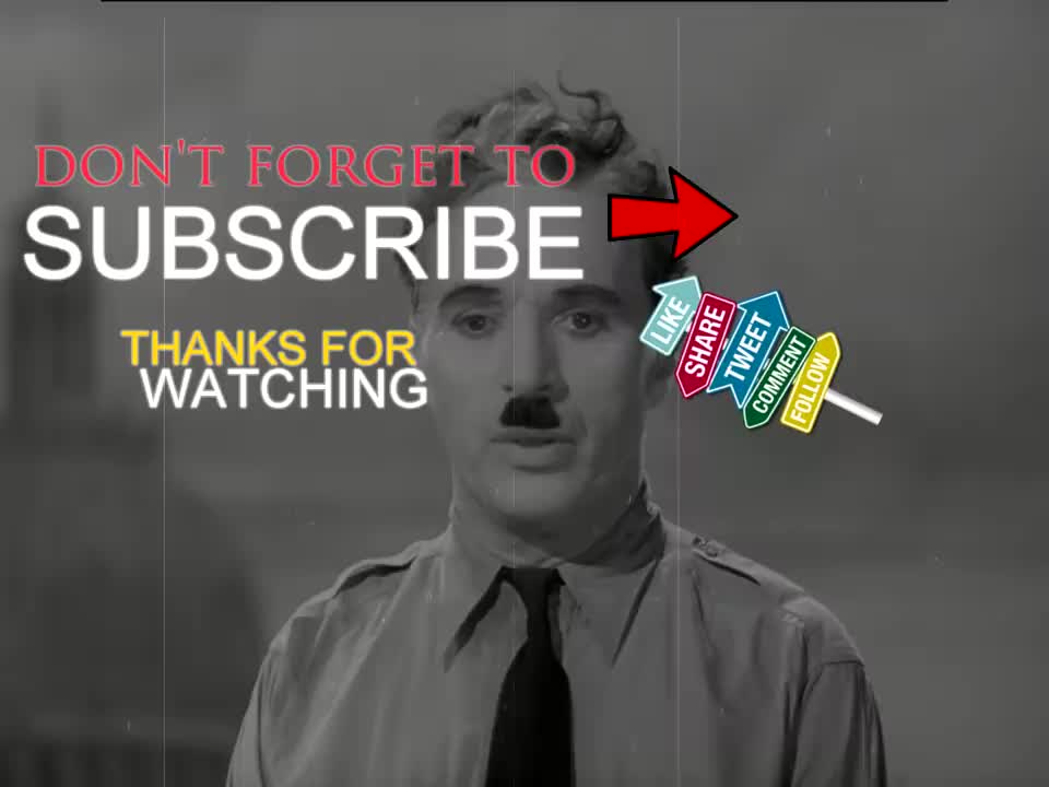 Charlie Chaplin - World War II (HD) "The Great Dictator