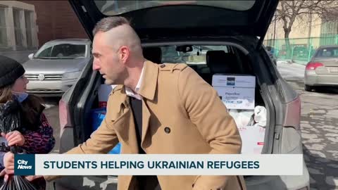 Montreal students helping Ukrainian refugees